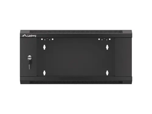 Комуникационен шкаф, Lanberg rack cabinet 19" wall-mounted 4U 600 fast assembly (flat pack) black - image 7