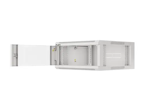Комуникационен шкаф, Lanberg rack cabinet 19" wall-mounted 4U 600 fast assembly (flat pack) grey - image 1