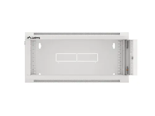 Комуникационен шкаф, Lanberg rack cabinet 19" wall-mounted 4U 600 fast assembly (flat pack) grey - image 4