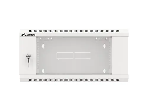 Комуникационен шкаф, Lanberg rack cabinet 19" wall-mounted 4U 600 fast assembly (flat pack) grey - image 9