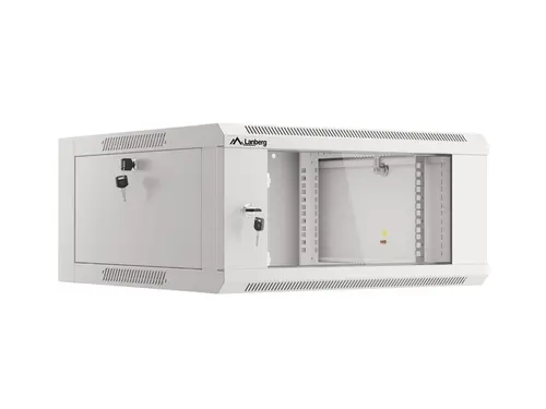 Ερμάριο επικοινωνιών, Lanberg rack 19" επιτοίχιο 4U 600 γρήγορης συναρμολόγησης (flat pack), γκρι - 1