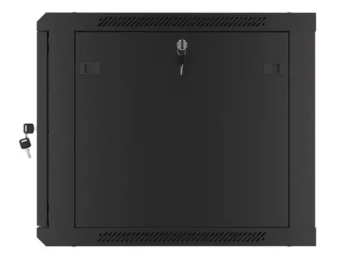 Комуникационен шкаф, Lanberg rack cabinet 19" wall-mount 9U/600x600 for self-assembly with metal door black (flat pack) - image 1