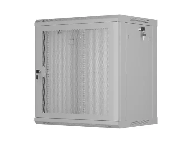 Ερμάριο επικοινωνιών, Lanberg ερμάριο rack 19" επιτοίχιο 12U/600x450 με διάτρητη πόρτα γκρι (flat pack) - image 12