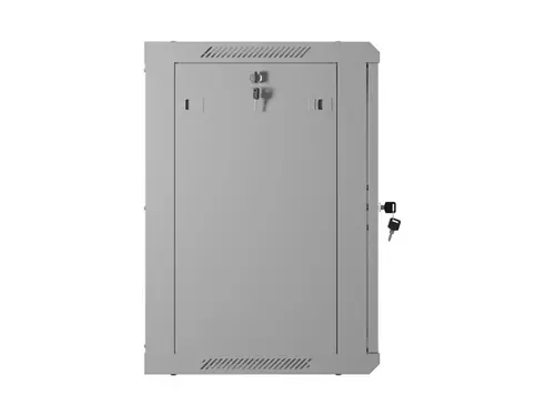Комуникационен шкаф, Lanberg rack cabinet 19" wall-mount 12U/600x450 with perforated door grey (flat pack) - image 8