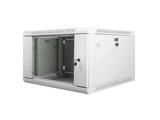 Комуникационен шкаф, Lanberg rack cabinet 19" wall-mount 6U / 600x600 for self-assembly (flat pack), grey - image 2
