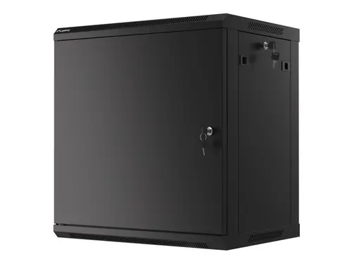 Комуникационен шкаф, Lanberg rack cabinet 19" wall-mount 12U/600x450 for self-assembly with metal door black (flat pack) - image 2