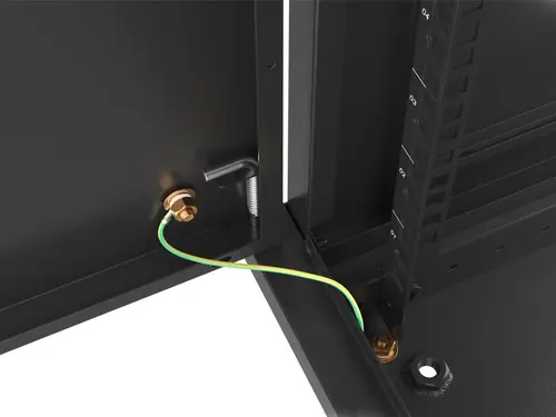 Комуникационен шкаф, Lanberg rack cabinet 19" wall-mount 12U/600x450 for self-assembly with metal door black (flat pack) - image 8