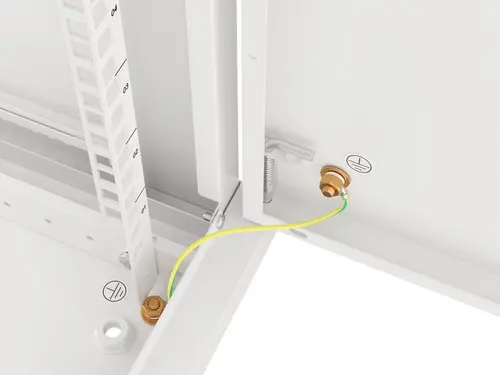 Комуникационен шкаф, Lanberg rack cabinet 19" wall-mount 12U/600x450 for self-assembly with metal door grey (flat pack) - image 10