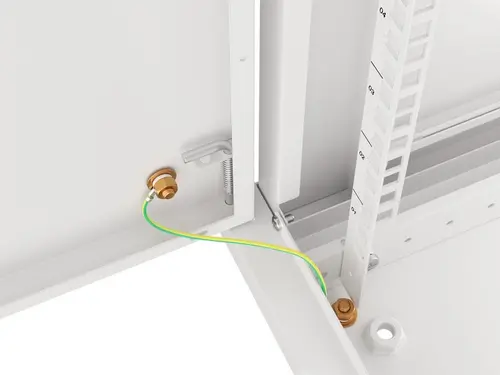 Комуникационен шкаф, Lanberg rack cabinet 19" wall-mount 12U/600x450 for self-assembly with metal door grey (flat pack) - image 1