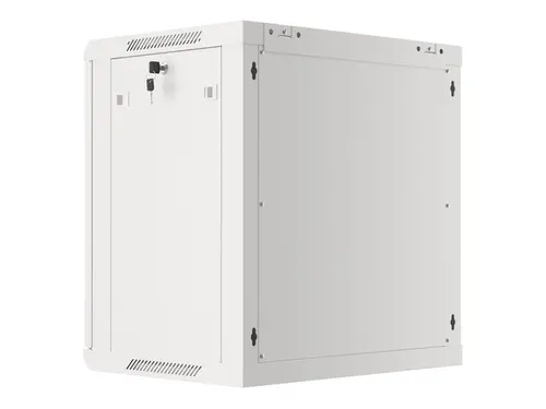 Комуникационен шкаф, Lanberg rack cabinet 19" wall-mount 12U/600x450 for self-assembly with metal door grey (flat pack) - image 4