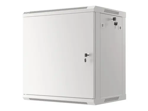 Комуникационен шкаф, Lanberg rack cabinet 19" wall-mount 12U/600x450 for self-assembly with metal door grey (flat pack) - image 8