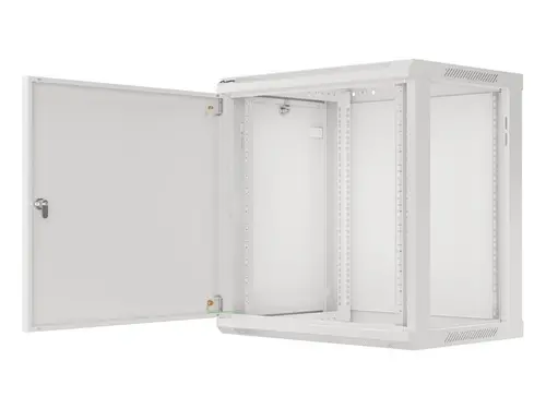 Комуникационен шкаф, Lanberg rack cabinet 19" wall-mount 12U/600x450 for self-assembly with metal door grey (flat pack) - image 9
