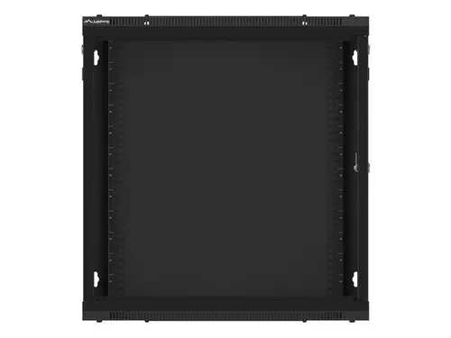 Ερμάριο επικοινωνιών, Lanberg rack 19" επιτοίχιο 12U/600x600 για αυτοσυναρμολόγηση με μεταλλική πόρτα, μαύρο (flat pack) - 11