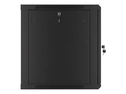 Ερμάριο επικοινωνιών, Lanberg rack 19" επιτοίχιο 12U/600x600 για αυτοσυναρμολόγηση με μεταλλική πόρτα, μαύρο (flat pack) - 7