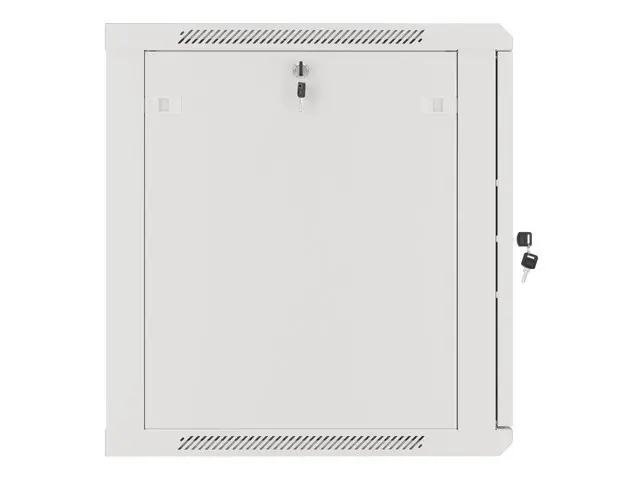 Комуникационен шкаф, Lanberg rack cabinet 19" wall-mount 12U/600x600 for self-assembly with metal door grey (flat pack) - image 1