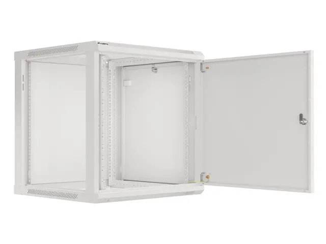 Комуникационен шкаф, Lanberg rack cabinet 19" wall-mount 12U/600x600 for self-assembly with metal door grey (flat pack) - image 7