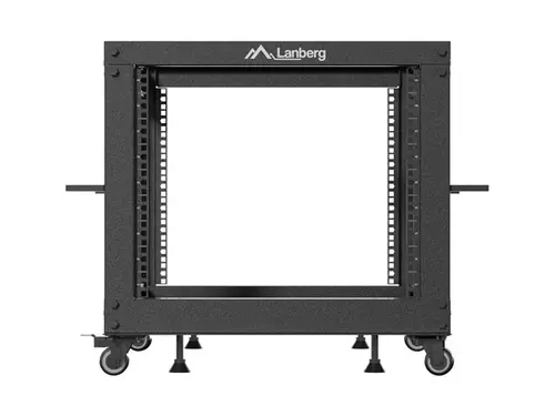 Комуникационен шкаф, Lanberg open rack 19" 9U 600x600-1100 adjustable, black - image 5