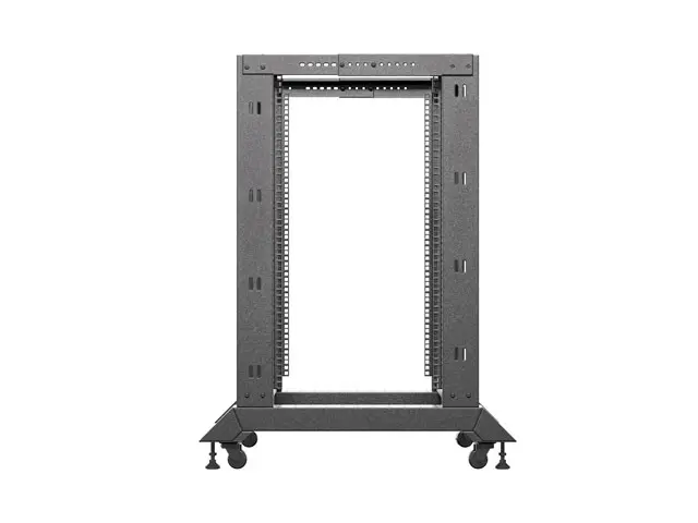 Комуникационен шкаф, Lanberg open rack 19" 18U 600x800 black - image 1