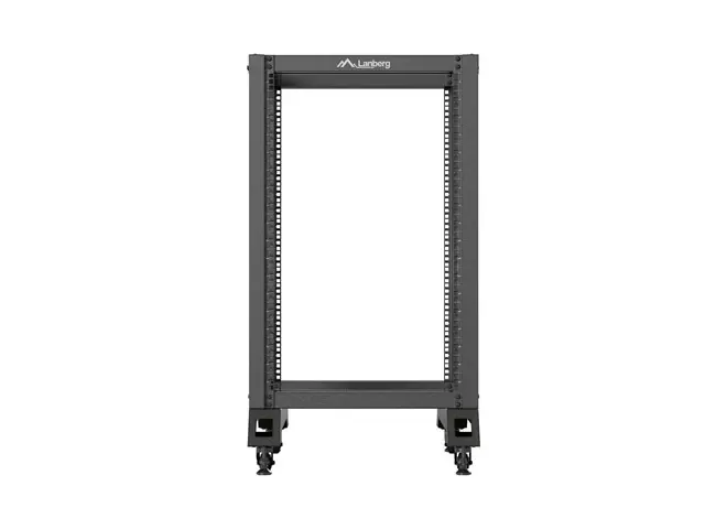 Комуникационен шкаф, Lanberg open rack 19" 18U 600x800 black - image 2