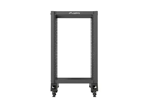 Комуникационен шкаф, Lanberg open rack 19" 18U 600x800 black - image 2