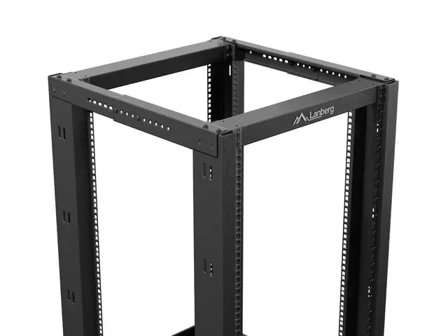 Комуникационен шкаф, Lanberg open rack 19" 18U 600x800 black - image 3