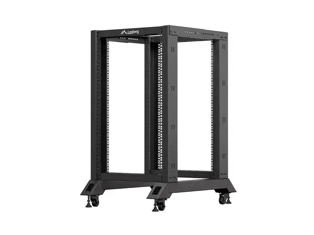 Комуникационен шкаф, Lanberg open rack 19" 18U 600x800 black - image 4