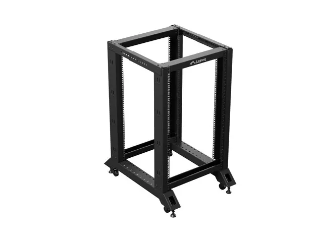 Комуникационен шкаф, Lanberg open rack 19" 18U 600x800 black - image 5