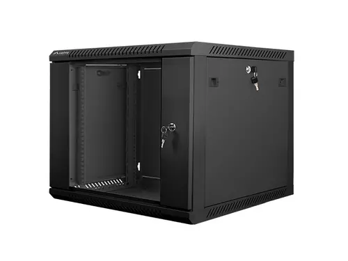 Ερμάριο επικοινωνιών, Lanberg rack 19" επιτοίχιο 9U / 600x600 για αυτοσυναρμολόγηση (flat pack), μαύρο - 3