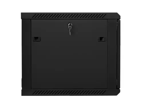 Комуникационен шкаф, Lanberg rack cabinet 19" wall-mount 9U / 600x600 for self-assembly (flat pack), black - image 3