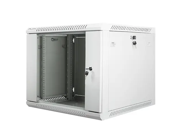 Комуникационен шкаф, Lanberg rack cabinet 19" wall-mount 9U / 600x600 for self-assembly (flat pack), grey - image 2