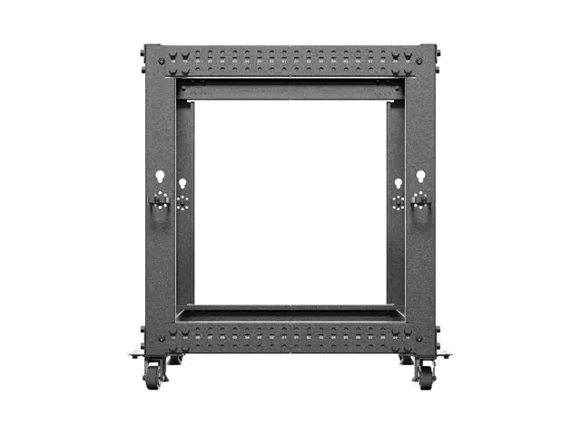 Комуникационен шкаф, Lanberg open rack 19" 12U 600x600-1100 adjustable, black - image 2