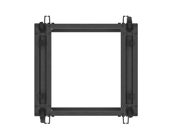 Комуникационен шкаф, Lanberg open rack 19" 12U 600x600-1100 adjustable, black - image 4