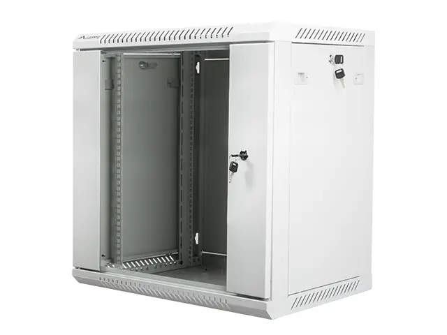 Ερμάριο επικοινωνιών, Lanberg rack 19" επιτοίχιο 12U / 600x450 για αυτοσυναρμολόγηση (flat pack), γκρι - image 2