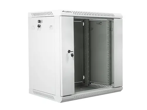 Ερμάριο επικοινωνιών, Lanberg rack 19" επιτοίχιο 12U / 600x450 για αυτοσυναρμολόγηση (flat pack), γκρι - 1