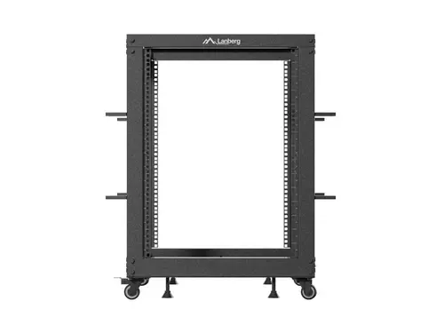 Комуникационен шкаф, Lanberg open rack 19" 15U 600x600-1100 adjustable, black - image 5