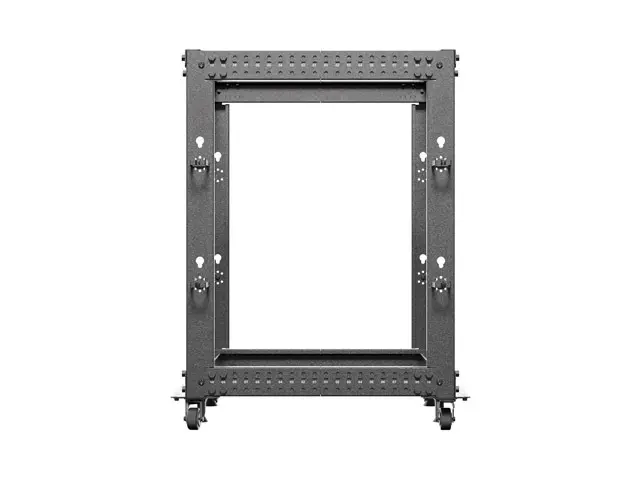 Ερμάριο επικοινωνιών, Lanberg ανοιχτό rack 19" 15U 600x600-1100 ρυθμιζόμενο, μαύρο - image 6