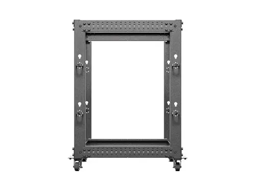 Комуникационен шкаф, Lanberg open rack 19" 15U 600x600-1100 adjustable, black - image 6