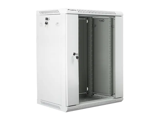 Комуникационен шкаф, Lanberg rack cabinet 19" wall-mount 15U / 600x450 for self-assembly (flat pack), grey