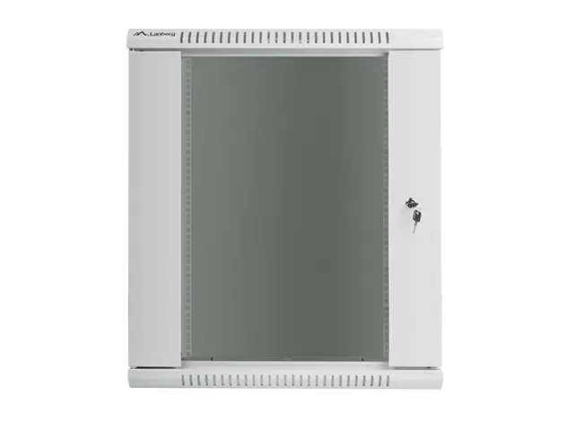 Комуникационен шкаф, Lanberg rack cabinet 19" wall-mount 15U / 600x450 for self-assembly (flat pack), grey - image 1