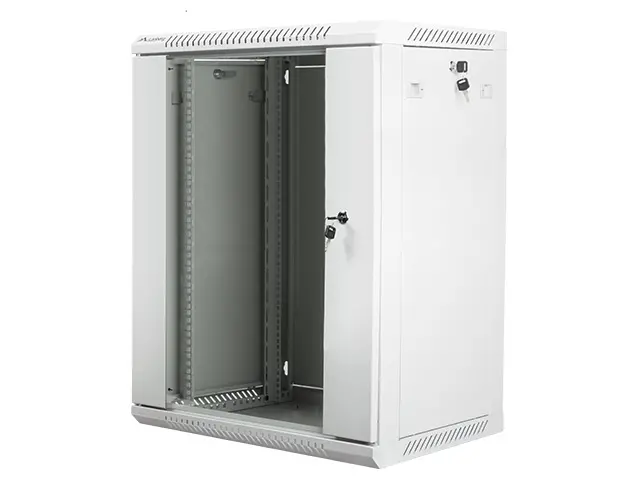 Комуникационен шкаф, Lanberg rack cabinet 19" wall-mount 15U / 600x450 for self-assembly (flat pack), grey - image 2