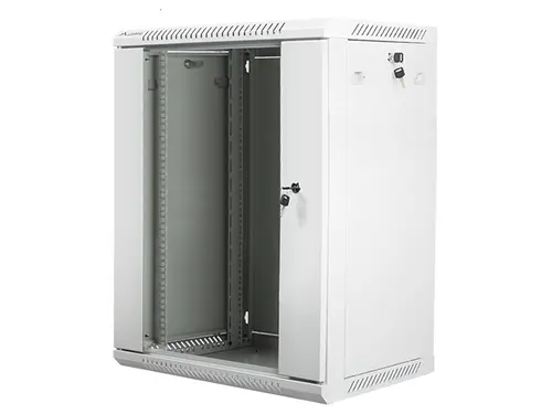Комуникационен шкаф, Lanberg rack cabinet 19" wall-mount 15U / 600x450 for self-assembly (flat pack), grey - image 2