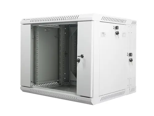 Комуникационен шкаф, Lanberg rack cabinet 19" double-section wall-mount 9U / 600x600 for self-assembly (flat pack), grey - image 2
