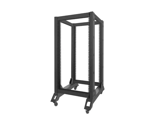 Комуникационен шкаф, Lanberg open rack 19" 22U 600x800, black - image 2