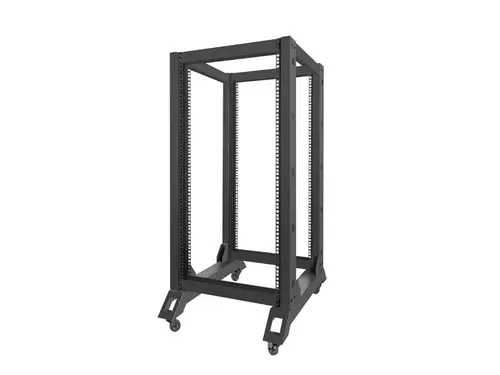 Комуникационен шкаф, Lanberg open rack 19" 22U 600x800, black - image 2