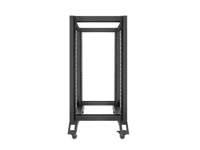 Dulap de comunicații, Lanberg rack deschis 19" 22U 600x800, negru - image 3