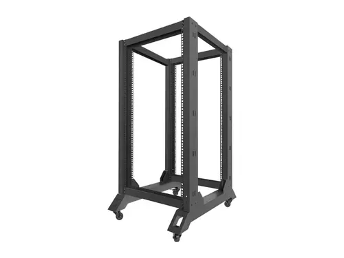 Комуникационен шкаф, Lanberg open rack 19" 22U 600x800, black - image 4
