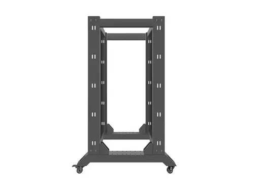 Комуникационен шкаф, Lanberg open rack 19" 22U 600x800, black - image 5