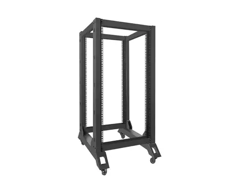 Комуникационен шкаф, Lanberg open rack 19" 22U 600x800, black