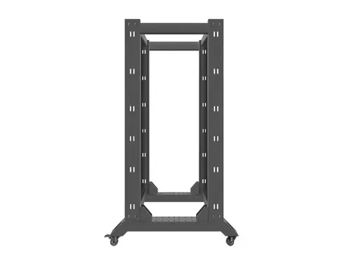 Комуникационен шкаф, Lanberg open rack 19" 27U  600x800, black - image 3