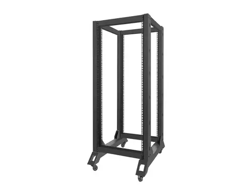 Комуникационен шкаф, Lanberg open rack 19" 27U  600x800, black - image 5